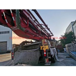 Buy cheap Sy 49 Meter Used Heavy Equipment Boom Pump for Concrete Bathching Plant in Red Color from wholesalers