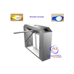 Card / RFID Wristband Electronic Turnstile Door , pedestrian gate access control