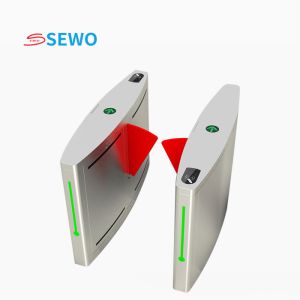 Buy cheap RS485 TCP/IP Communication Flap Barrier Gates for Secure Entrances in Offices and Public Spaces from wholesalers