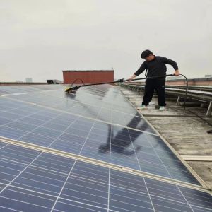 Buy cheap CIF Portable Solar Panel Cleaning Brush with 3.5 M Telescopic Handle and 60 Cm Width Head from wholesalers