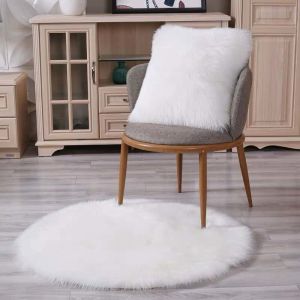 Buy cheap Washable Lambs Wool Floor Mats Oversized Sheepskin Rug Cushion Cover from wholesalers