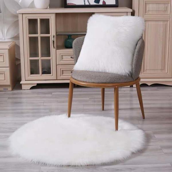Quality Washable Lambs Wool Floor Mats Oversized Sheepskin Rug Cushion Cover for sale