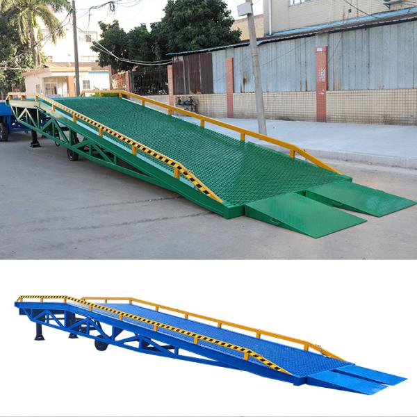 Quality Warehouse 10m Movable Loading Dock Adjustable Yard Dock Ramp for sale