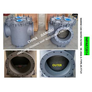 Buy cheap IMPA872014 5K-450A MARINE JAPANESE STANDARD CYLINDRICAL SEAWATER FILTER - JAPANESE STANDARD FLANGE CAST IRON SEAWATER FI from wholesalers