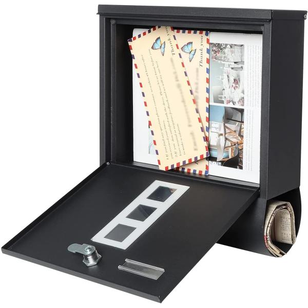 Wall Mounted Locking Mailbox with Electrostatic Powder Coating and Customizable