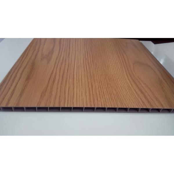 Quality Laminate UPvc Plastic False Wall Panels With Wooden Grain for sale