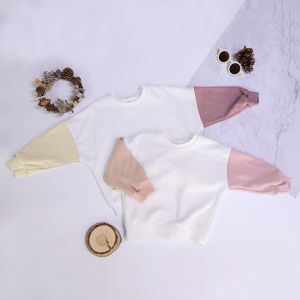 Buy cheap Kid'S Oversized Patchwork Pullover Sweat Shirt With French Terry Fabric For product