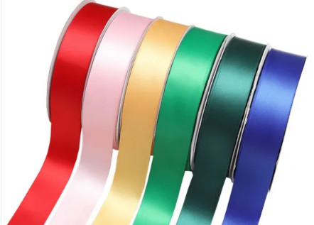 Gift Box Wrapping Single Double Faced Satin 3/8" Width With Smooth Surface