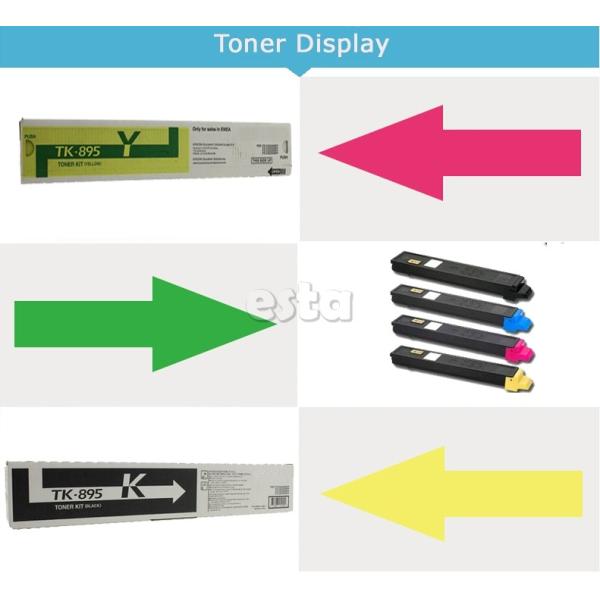 TK895 Kyocera Toner Cartridges Original For FS - C8020 / 8025 / 8030MFP Copier