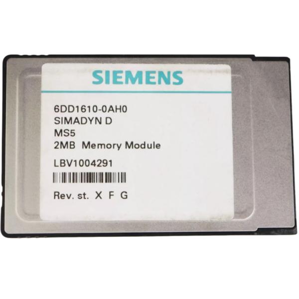 Quality SIEMENS 6DD1610-0AH0 SIMADYN D MEMORY SUBMODULE MS5 SIMADYN D MEMORY SUBMODULE MS5 32BIT, 2MB FLASH-EPROM 8KB EEPROM for sale
