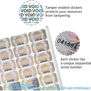 Authentic Hologram Labels/Stickers Silver Transfer Tamper Evident Security
