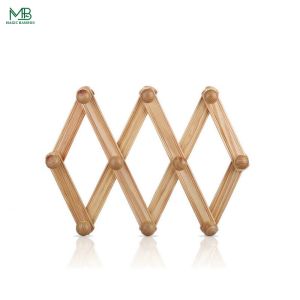Buy cheap Expandable Accordion Style Bamboo Wall Hanger from wholesalers