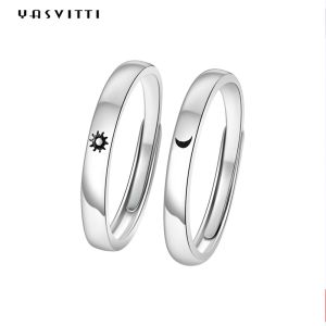 Buy cheap 2gram 0.07oz Sun And Moon Rings 3A zircon Simple Sterling Silver Ring from wholesalers