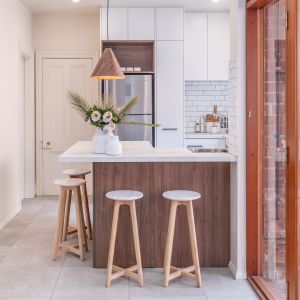 China Carb P1 Small Kitchen Cabinet All In One Space Efficient Matte White Melamine Kitchenette on sale