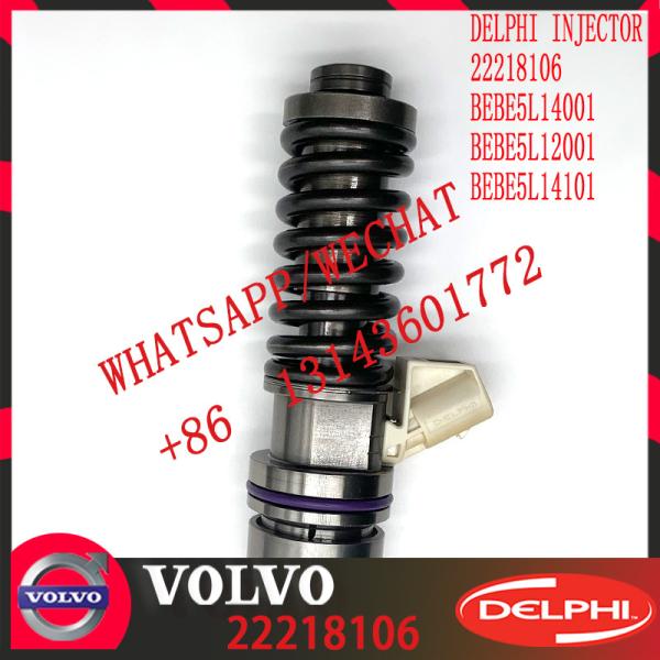 Common Rail Diesel Fuel Injector Assy 22218106 BEBE5L14001 BEBE5L12001 BEBE5L14101 22027810 E3.5 for VOVLO MD16 US14