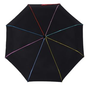 Three Folding Umbrella 210T Pongee Fabric With Coating