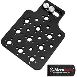 Buy cheap Alvin’s Cables Multifunctional Cheese Plate with 3/8 1/4 Threads, Side Mounting Plate for ARRI RED Camera with 3/8’’ Screws-A0124 from wholesalers