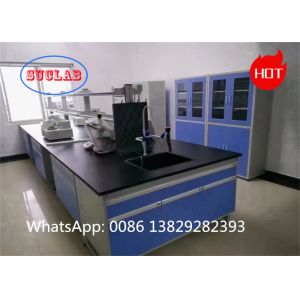 Buy cheap Customs Blue Chemical Resistant Epoxy Resin Worktop Chemistry Laboratory Workbench  With Drawers from wholesalers