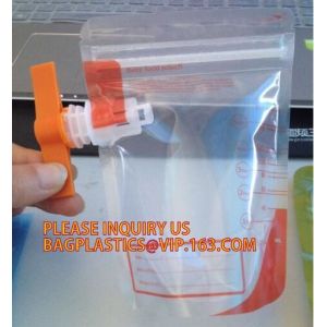 Buy cheap Reusable Stand Up Plastic Custom Liquid Fruit Juice Drink Packaging Spout Pouch Bag / Juice Doypack With Spout Cap PACKA from wholesalers