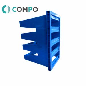 Buy cheap Compact Plastic / Galvanized V Bank Air Filter Frame Medium Efficiency from wholesalers