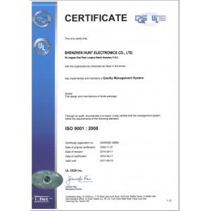 Hunt Electronics (HK) Limited Certifications