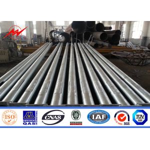 Buy cheap 69KV 11m Roadside Tubular Street Light Pole With Advertisement Banner from wholesalers