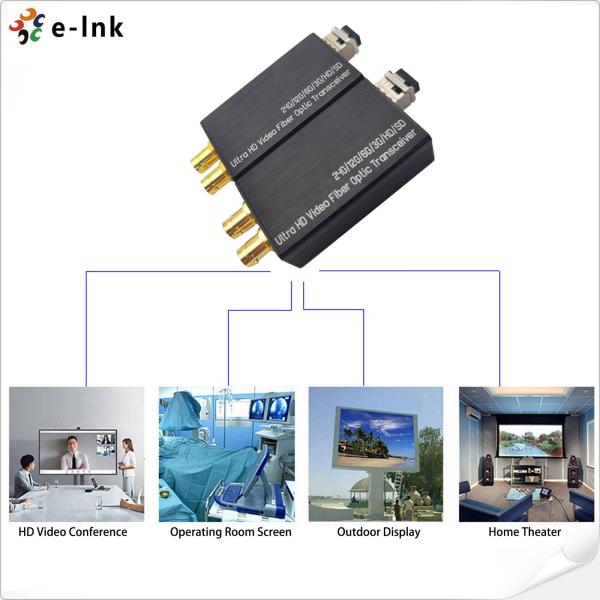 Quality Mini 1Ch Forward + 1Ch Backward 12G-SDI to Fiber Converter for sale