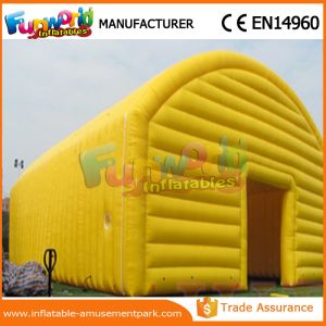 Buy cheap Yellow And Blue Tennis Field Inflatable Party Tent / Air Cover Inflatable Tennis Court Enclosure from wholesalers