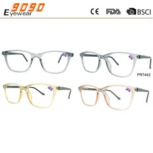 Simplicity transparent color on the frame, made of PC frame with spring hinge