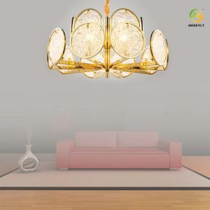 Buy cheap E14 Luxury Crystal Candle Chandelier Postmodern Water Ripple Living Room from wholesalers