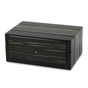 Buy cheap Black Wooden Watch Storage Box Sustainable With Glossy Lacquer Finish from wholesalers
