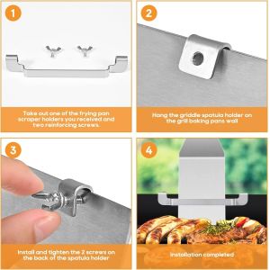 Buy cheap High Carbon Steel Griddle Spatula Holder Perfect for Blackstone Griddle Outdoor Grilling from wholesalers