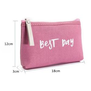 Buy cheap Custom Pouch Travel Cute Canvas Cosmetic Bag,Custom Design small cotton canvas zipper pouch,Pouch Travel Plain Folding C from wholesalers