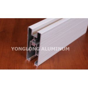 Buy cheap White Wardrobe Aluminium Profile For Cabinets Rectangular Shape from wholesalers
