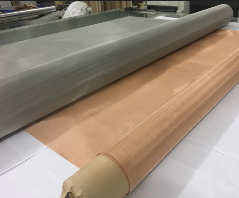 Quality 350 Mesh 1.2m Bronze Mesh Fabric EMF Phosphor Bronze Wire Mesh for sale Buy cheap 350 Mesh 1.2m Bronze Mesh Fabric EMF Phosphor Bronze Wire Mesh product