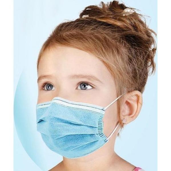 Quality  disposable protective face mask  Elastic Earloop Kids Face Mask 14x9.5cm for sale