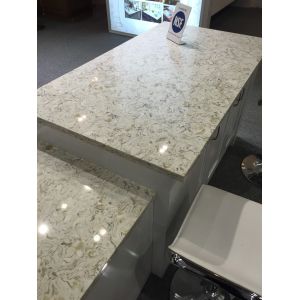 Buy cheap Pre cut quartz stone vanity top Eased Edge Water Absorption < 1.0% from wholesalers