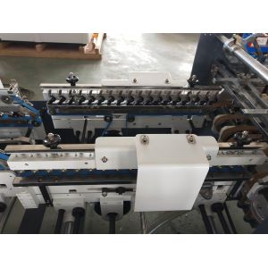 800gsm Cardboard Hook Bottom Lock Box Folding Machine 300m/Min
