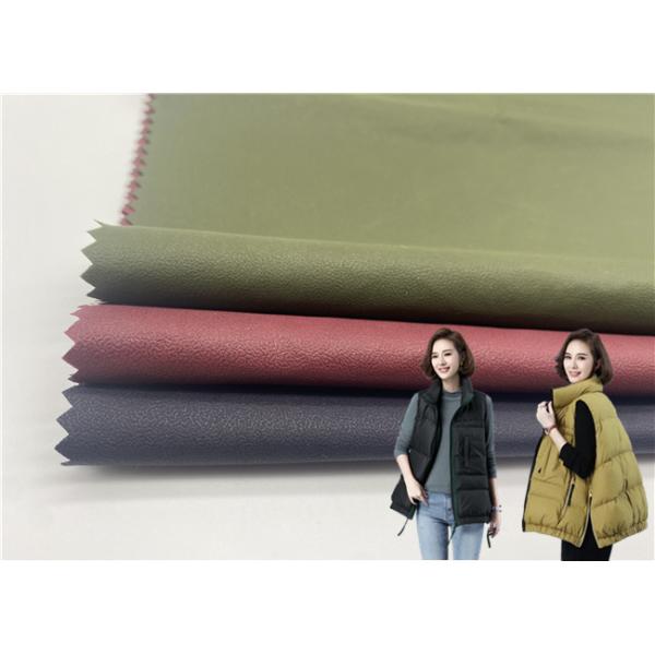 Quality 100% Nylon Embossing Lightweight Winter Jacket Fabric Water Repellent for sale