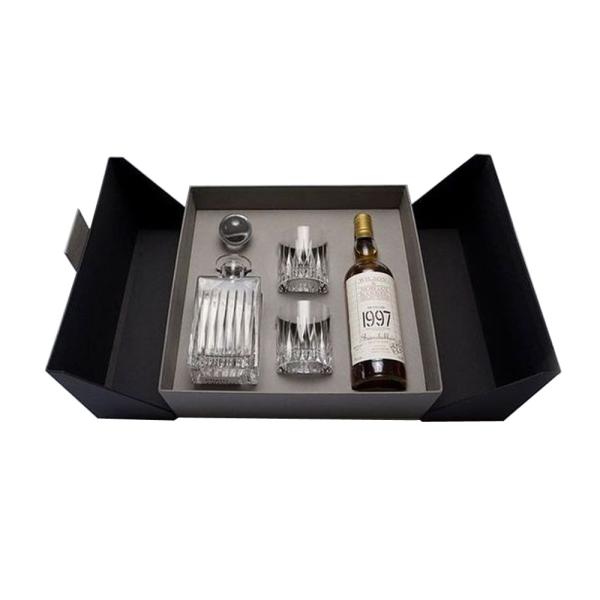 Buy cheap Custom Luxury Gin Wine Bottle And Glasses Gift Box Packaging from wholesalers