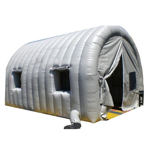 light grey carpsa hinchabls inflatable garage tent with transparent window