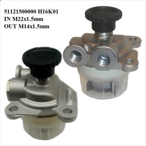 Buy cheap 51121500000 51121500001 51121500002 61121500001 MAN Fuel Pump IN M22x1.5 OUT M14 x 1.5 from wholesalers