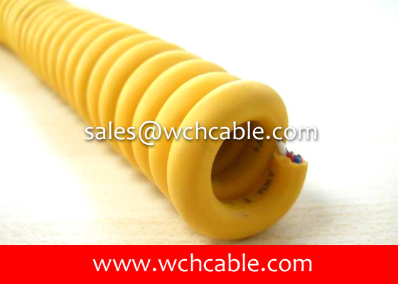 Buy cheap Abrasion Resistant Elastomer Jacketed Retractable Spiral Cable UL20057, UL20327, UL20618 from wholesalers