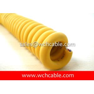 Buy cheap Abrasion Resistant Elastomer Jacketed Retractable Spiral Cable UL20057, UL20327, UL20618 from wholesalers