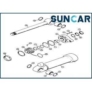 Buy cheap G110651 Bucket Repair Kit Wheel Loader Case 821 Cylinder Seal Replacement Service Kit from wholesalers
