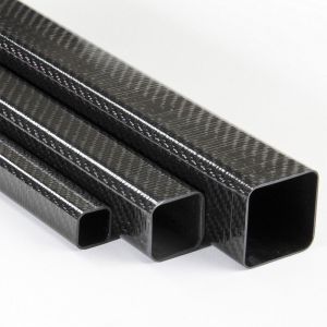 Buy cheap UV Resistant Rectangular Carbon Fibre Tube Twill Plain Pattern from wholesalers
