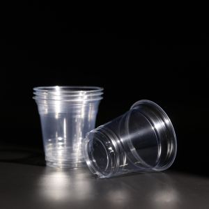 Plastic PET Boba Tea Cups Bubble Tea Packaging Takeaway Beverage Container In