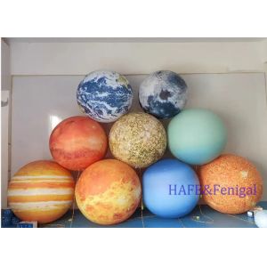 China 1-3m Planet Art Balloon With LED Light Event Atmosphere Decoration Support Customization on sale