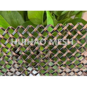 42% Open Area Antique Bronze Decorative Steel Wire Mesh Ss 304 For Furniture