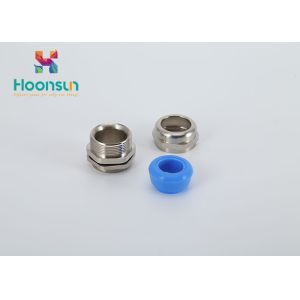 Waterproof High Temperature Cable Gland With Blue / White Silicone Seal